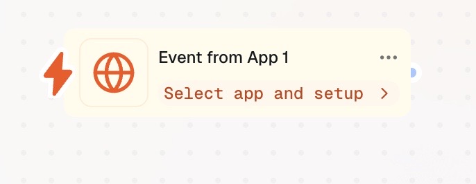 Event from an App