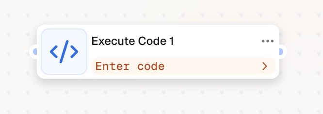 Execute Code Node